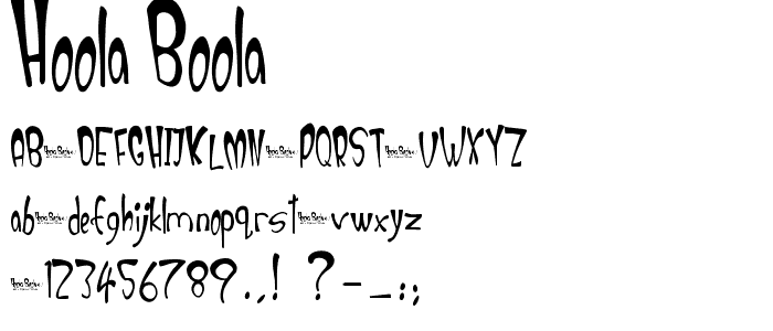 Hoola boola font